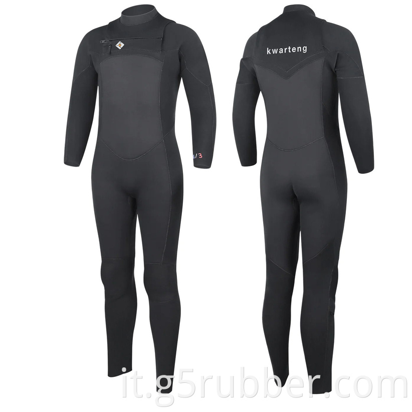 Mens 4 3mm Chest Zip Wetsuit G5nr 03